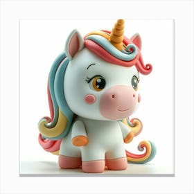 Unicorn Figurine 65 Canvas Print