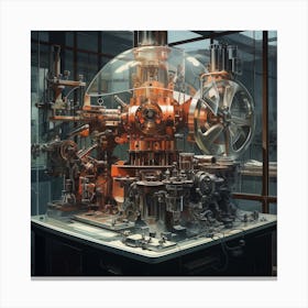 Machine In A Room Canvas Print