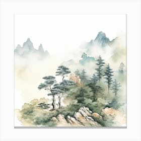 Chinese Landscape Painting 1 Canvas Print