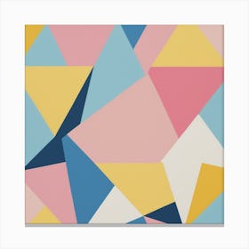 Geometric Triangles Abstract Geometric Pattern Canvas Print