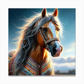 Creative Horse Beauty Illustration Nr 250 Canvas Print