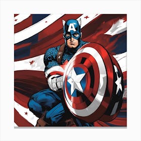 Captain America Canvas Print