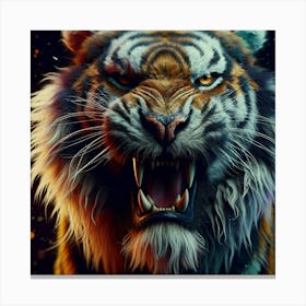 Angry Tiger Canvas Print