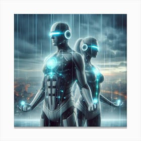 Futuristic Couple 57 Canvas Print