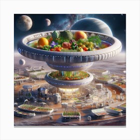 Futuristic Space Station 2 Canvas Print