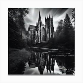Cathedral In The Woods Canvas Print