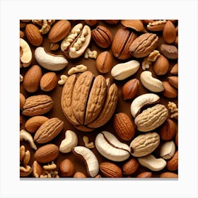 Nuts As A Logo (36) Canvas Print