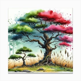 Colorful Tree Canvas Print