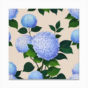 Hydrangea bush Canvas Print