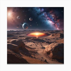 Asteroid Impact Canvas Print