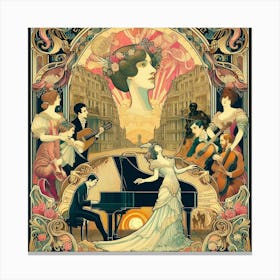 Symphony Of Music Canvas Print