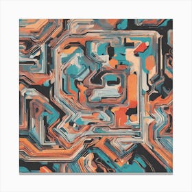 A Vector Abstract Art, I Am Sorry Canvas Print