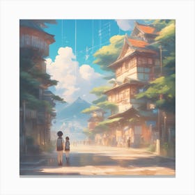 Village of Naruto Canvas Print