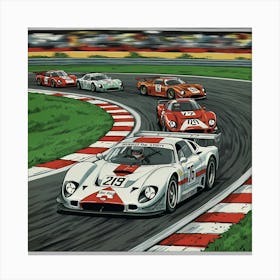 Porsche Gt1 Canvas Print