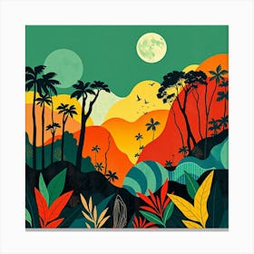 Tropical Landscape 3 Canvas Print