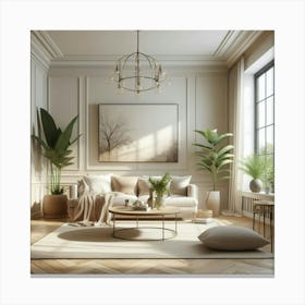 Modern Living Room 39 Canvas Print