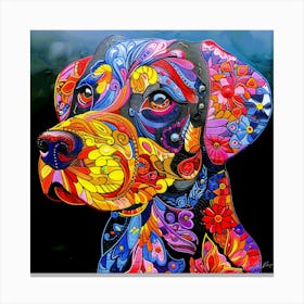 Pups Zen - Doberman Pinscher Canvas Print