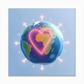 Heart Of The World Canvas Print