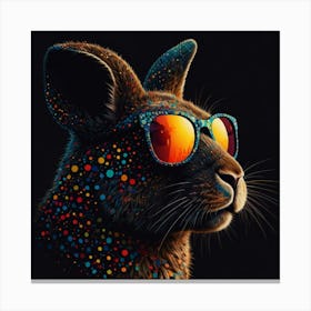 Kangaroo In Sunglasses Canvas Print