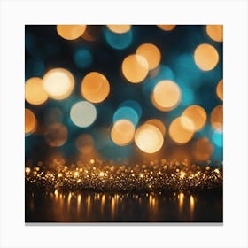 Christmas Lights Background Canvas Print