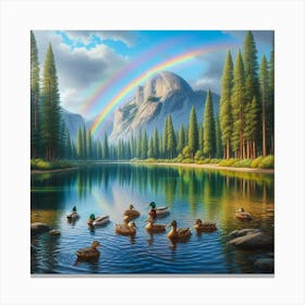 Rainbow Over Yosemite Canvas Print