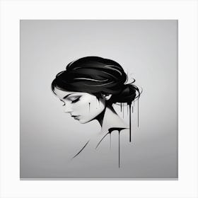 Portrait Of A Girl Canvas Print