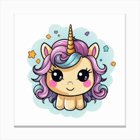 Cute Unicorn 740 Canvas Print