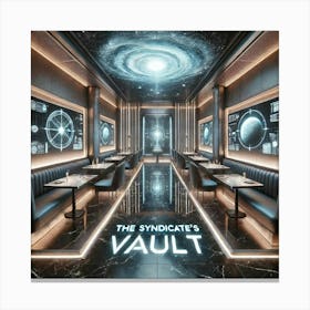 The Interior Of The Syndicate S Vault Restaurant Canvas Print