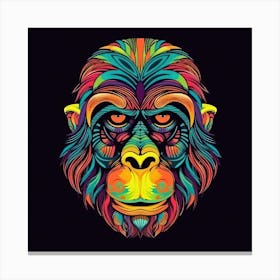 Psychedelic Gorilla 2 Canvas Print