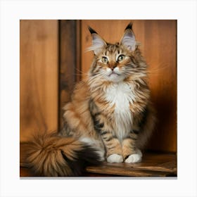 A Captivating & Majestic Maine Coon Canvas Print