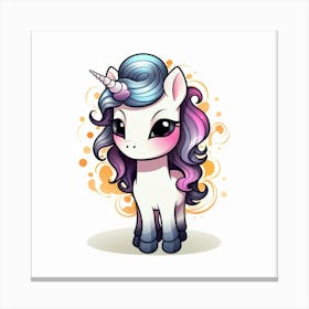 Cute Unicorn 103 Canvas Print