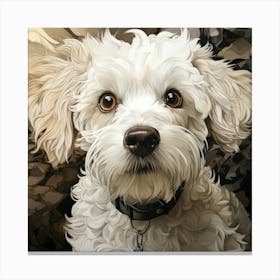 Portrait Of A Dog 3 Canvas Print