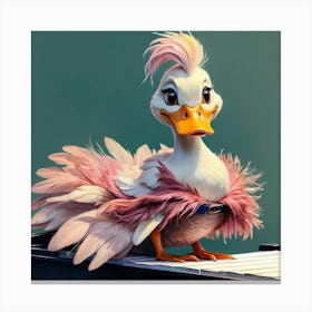 Ducky Piano 3 Canvas Print