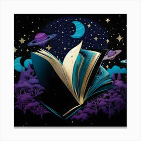 Open Book Canvas Print