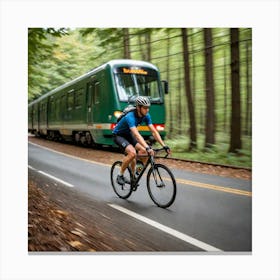 Experiment With Motion Blur To Convey The Sense Of Movement During A Journey This Could Be A Blurred 3450420429 Canvas Print