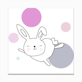 Space Rabbits Astra Canvas Print