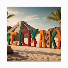 Maya City Canvas Print