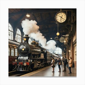 Train Station Canvas Print