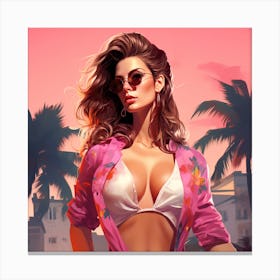 Grand theft auto Amanda Cerny Canvas Print