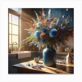 Flowers In A Vase 1 Canvas Print