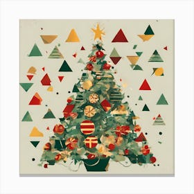 Christmas Tree art, Christmas Tree, Christmas vector art, Vector Art, Christmas art, Christmas Canvas Print