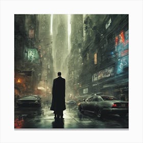 Dark City 1 Canvas Print