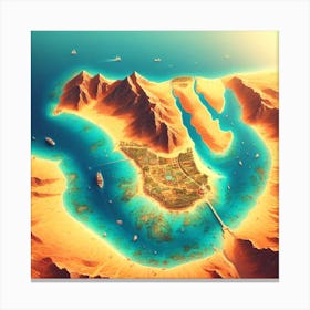 Sea Island Canvas Print