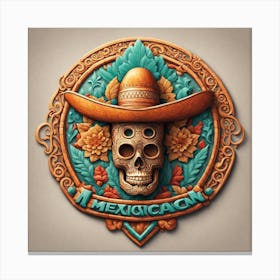 Mexican Skull 62 Canvas Print