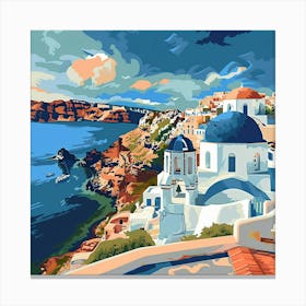 Oia Island Greece Canvas Print