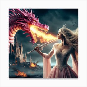 Beautiful Dragon Canvas Print