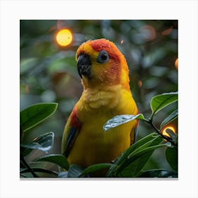 Colorful Parrot 21 Canvas Print