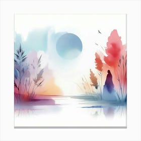 Watercolor Painting 24 Canvas Print