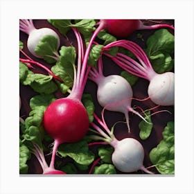 Radish As A Frame Perfect Composition Beautiful Detailed Intricate Insanely Detailed Octane Render (7) Canvas Print