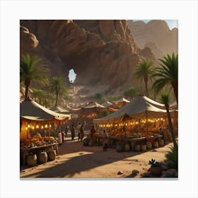 Egyptian Market 1 Canvas Print